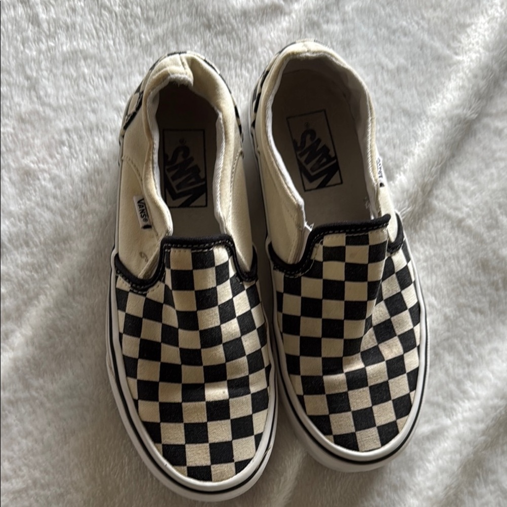 Vans Black and White Classic Checkerboard Sneakers